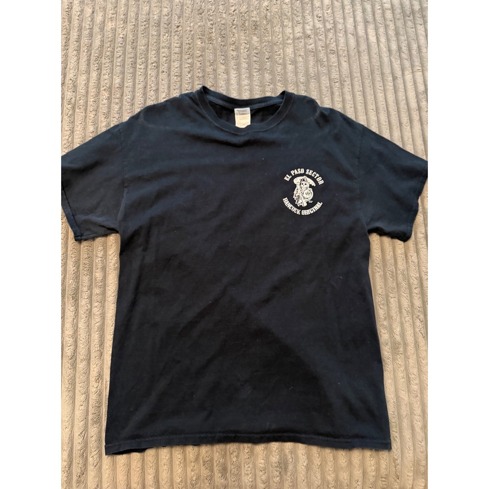 Gildan El Paso Sector Hancock Original Down River Trash Texas Reaper T-Shirt L